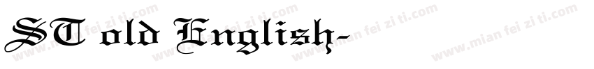 ST old English字体转换